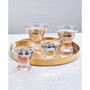 Party 10 Ounce Stemless Martini Glass 4-Piece Set