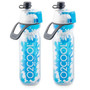 Mist and Sip Water Bottle for Drinking and Misting, 2 Pack