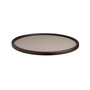 Cosmopolitan 14" Round Chocolate Sidewall Serving Tray