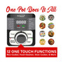 Brentwood Select 12 Function Stainless Steel Multi-Cooker in Black