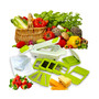 8-in-1 Multi-Use Slicer Dicer and Chopper with Interchangeable Blades, Vegetable and Fruit Peeler and Soft Slicer
