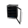 24 inch Built-In 140 Can Undercounter Stainless Steel Beverage Refrigerator