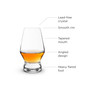 Footed Crystal Scotch Glasses, Set of 2, 8 Oz