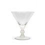 White Stemmed Martini Glasses, Set of 4
