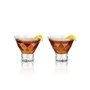 Raye Gem Crystal Martini Glasses, Set of 2, 7.5 Oz