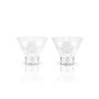 Raye Gem Crystal Martini Glasses, Set of 2, 7.5 Oz