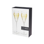 Raye Angled Crystal Prosecco Glasses Set of 2, 8 Oz