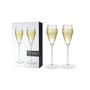 Raye Angled Crystal Prosecco Glasses Set of 2, 8 Oz