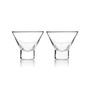 Heavy Base Crystal Martini Glasses, Set of 2, 7.5 Oz