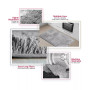 3 Piece Ultra Soft Non Slip Shaggy Bath Rug - Small, Medium & Contour
