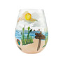 LOLITA Beach Please Stemless Wine Glass