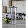 Patchwork 2.4 Gallon Beverage Dispenser with Ice Insert, Fruit Infuser, and Galvanized Base