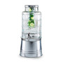 Patchwork 2.4 Gallon Beverage Dispenser with Ice Insert, Fruit Infuser, and Galvanized Base