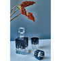 Lismore Black Double Old Fashioned Glass Pair