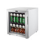 62 Can Capacity Stainless Steel Beverage Refrigerator with Lock