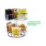 Lazy Susan Tea Holder, Carousel Holds 60 Tea Bags
