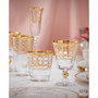 4 Piece Infinity Gold Ring Short Goblet Set