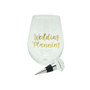 This is My Wedding Planning Oversized Stemless Wine Glass and Stopper Set, 2 Pieces