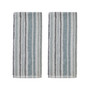 Farmhouse Stripe Cotton 2 Piece Hand Towel Set, 26" x 16"