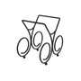 Bordeaux 3-Bottle Wine Rack