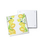 4 X 4" Lemon Branches Glass Coasters Set, 4 Piece
