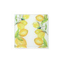 4 X 4" Lemon Branches Glass Coasters Set, 4 Piece