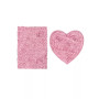 Bellflower Bath Rug Heart 2 Pc Set