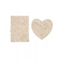 Bellflower Bath Rug Heart 2 Pc Set