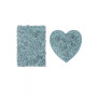 Bellflower Bath Rug Heart 2 Pc Set