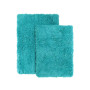 2 Piece Ultra Soft Non Slip Shaggy Bath Rug - Small & Medium