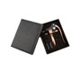 Copper Wine Opener with Black Leather Case