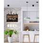 Enjoy Wine Wall Mounted Wine Rack with Wine Glasses, Set of 5