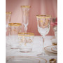 4 Piece Rosalia Flower White Wine Set
