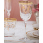 4 Piece Rosalia Flower White Wine Set