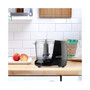 Brentwood 1.5 Cup Mini Push Button Food Chopper in Black