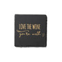 4 X 4" Life Happens-wine Helps Slate Coasters Square Set, 4 Piece