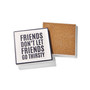4.25'' D Work Hour Happy Hour Sentiments Ceramic Coasters Set, 4 Piece