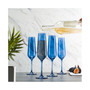 Sheer Champagne Flutes, Set of 4