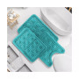 3 Piece Ultra Soft Non-Slip Plush Memory Foam Bath Rug Set - Small, Large & Contour - Waffle Design