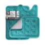 3 Piece Ultra Soft Non-Slip Plush Memory Foam Bath Rug Set - Small, Large & Contour - Waffle Design