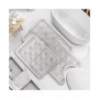 3 Piece Ultra Soft Non-Slip Plush Memory Foam Bath Rug Set - Small, Large & Contour - Waffle Design