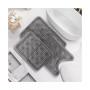 3 Piece Ultra Soft Non-Slip Plush Memory Foam Bath Rug Set - Small, Large & Contour - Waffle Design