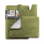 3 Piece Ultra Soft Non-Slip Plush Memory Foam Bath Rug Set - Small, Large & Contour