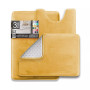3 Piece Ultra Soft Non-Slip Plush Memory Foam Bath Rug Set - Small, Large & Contour