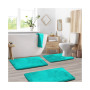 3 Piece Ultra Soft Non-Slip Plush Memory Foam Bath Rug Set - Small, Large & Contour