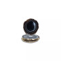 - Premium Gold-tone Trim Agate Coasters