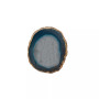 - Premium Gold-tone Trim Agate Coasters