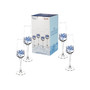 Blue Italian Champagne Flutes, Set of 4