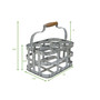 Rustic Farmhouse Bottle Carrier, 6 Wine Bottle Caddy