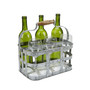 Rustic Farmhouse Bottle Carrier, 6 Wine Bottle Caddy